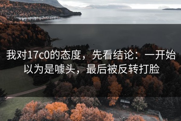 我对17c0的态度，先看结论：一开始以为是噱头，最后被反转打脸